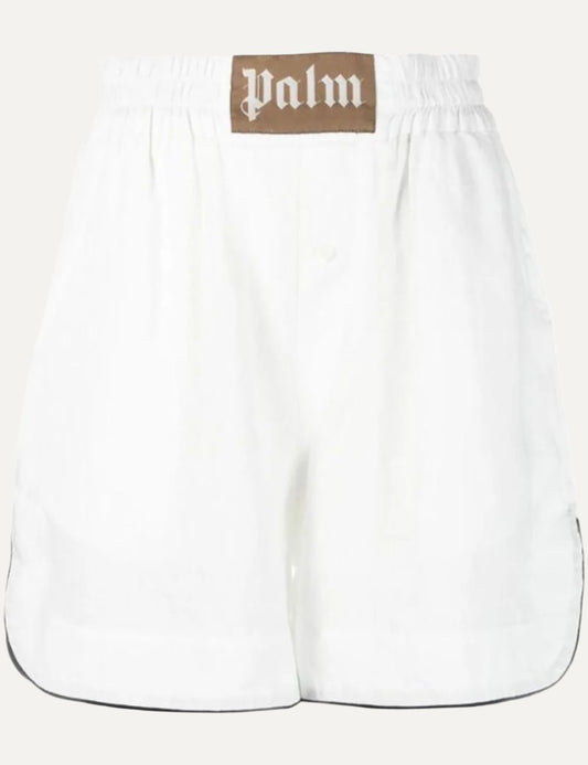 PALM ANGELS LINEN BOXER SHORTS