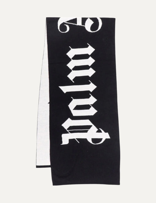 PALM ANGELS LOGO JQRD SCARF