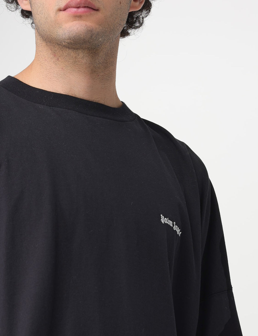 PALM ANGELS EMBROIDERED LOGO OVER TEE