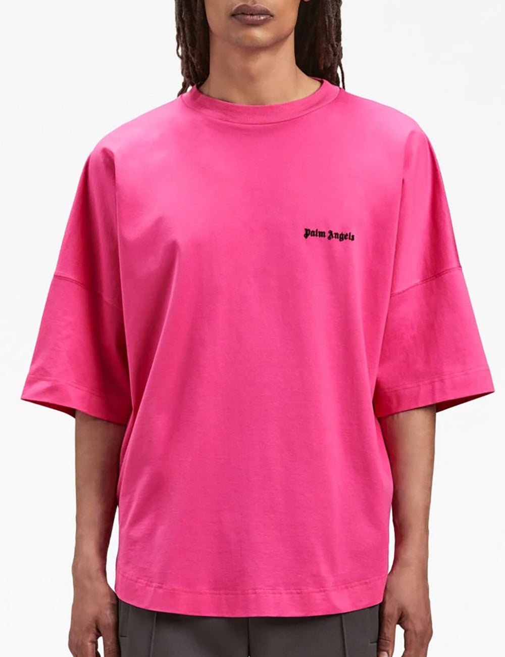 PALM ANGELS EMBROIDERED LOGO OVER TEE