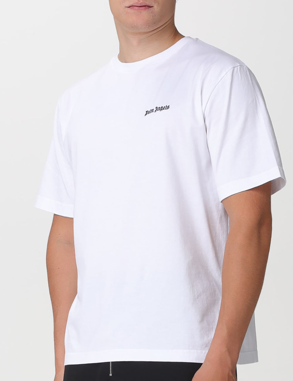 PALM ANGELS EMBROIDERED LOGO SLIM TEE