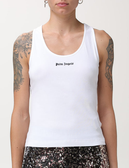 PALM ANGELS CLASSIC LOGO RIB TANK