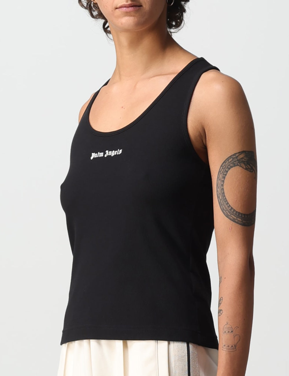 PALM ANGELS CLASSIC LOGO RIB TANK