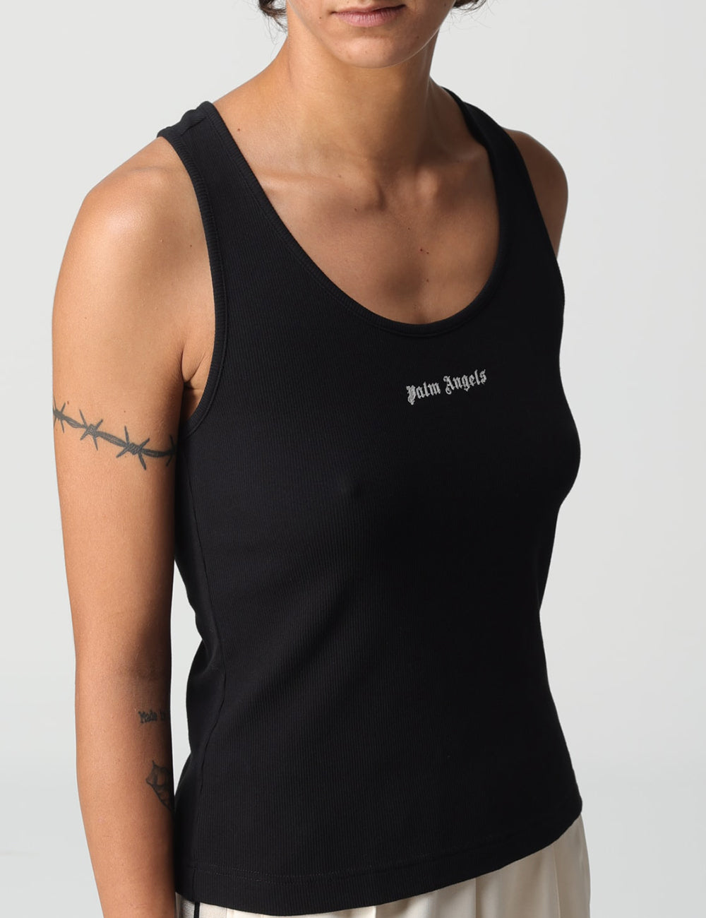 PALM ANGELS CLASSIC LOGO RIB TANK