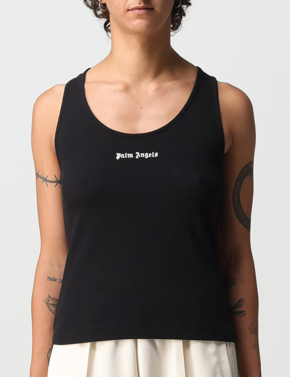 PALM ANGELS CLASSIC LOGO RIB TANK