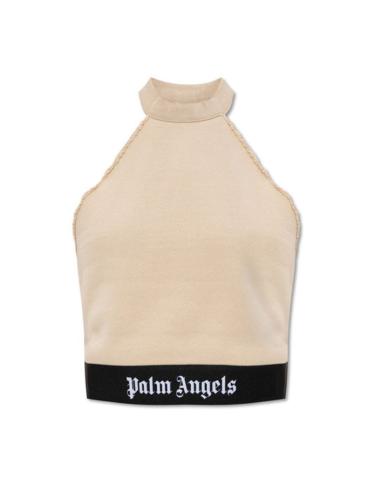 PALM ANGELS LOGO TAPE AMERICANA TOP