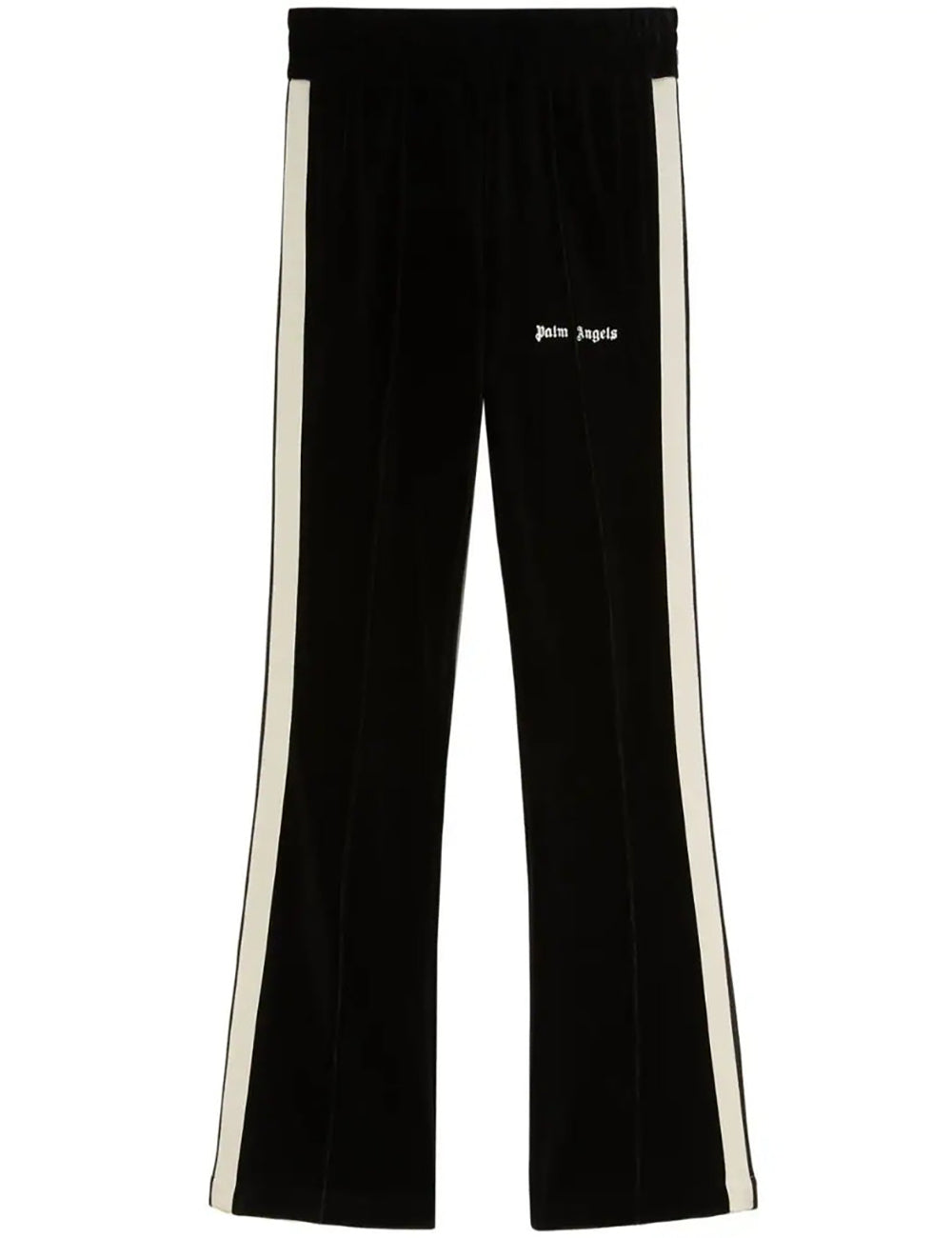 PALM ANGELS VELVET FLARE TRACK PANTS