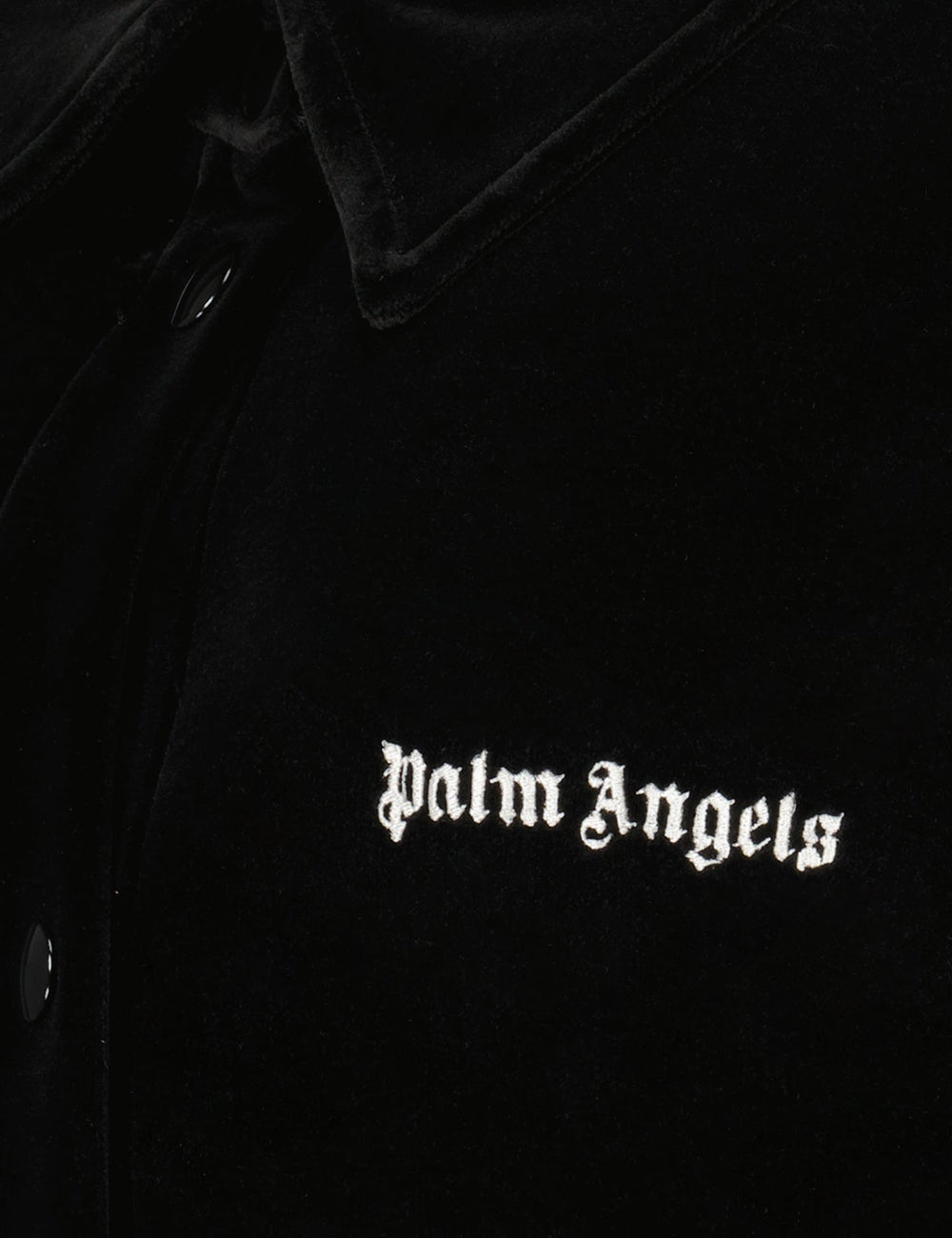 PALM ANGELS VELVET CLASSIC TRACK SHIRT