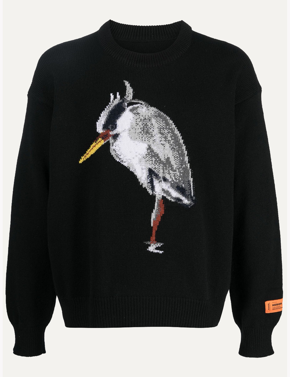 HERON PRESTON HERON BIRD KNIT CREWNECK