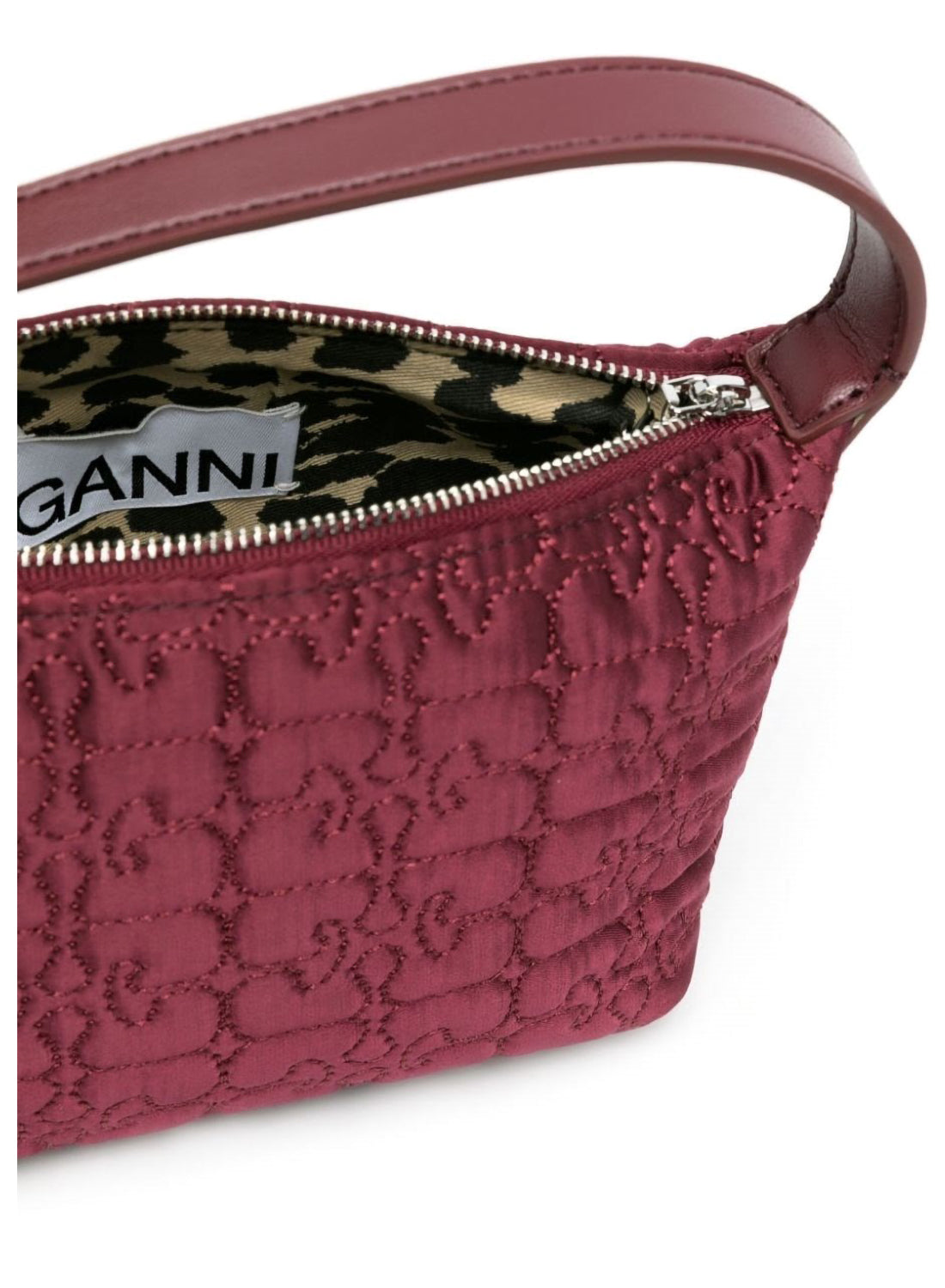 GANNI BUTTERFLY SMALL POUCH SATIN