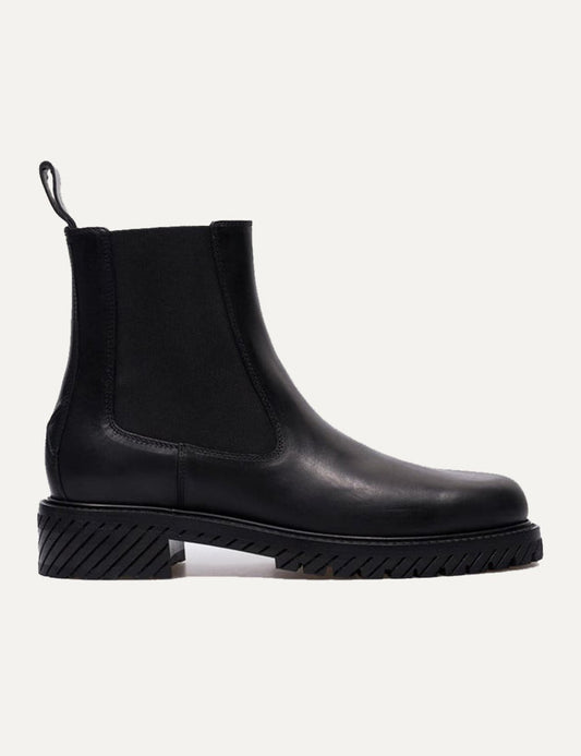 OFF WHITE COMBAT CHELSEA BOOT