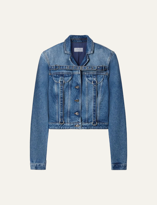 OFF WHITE CARGO CROP JACKET