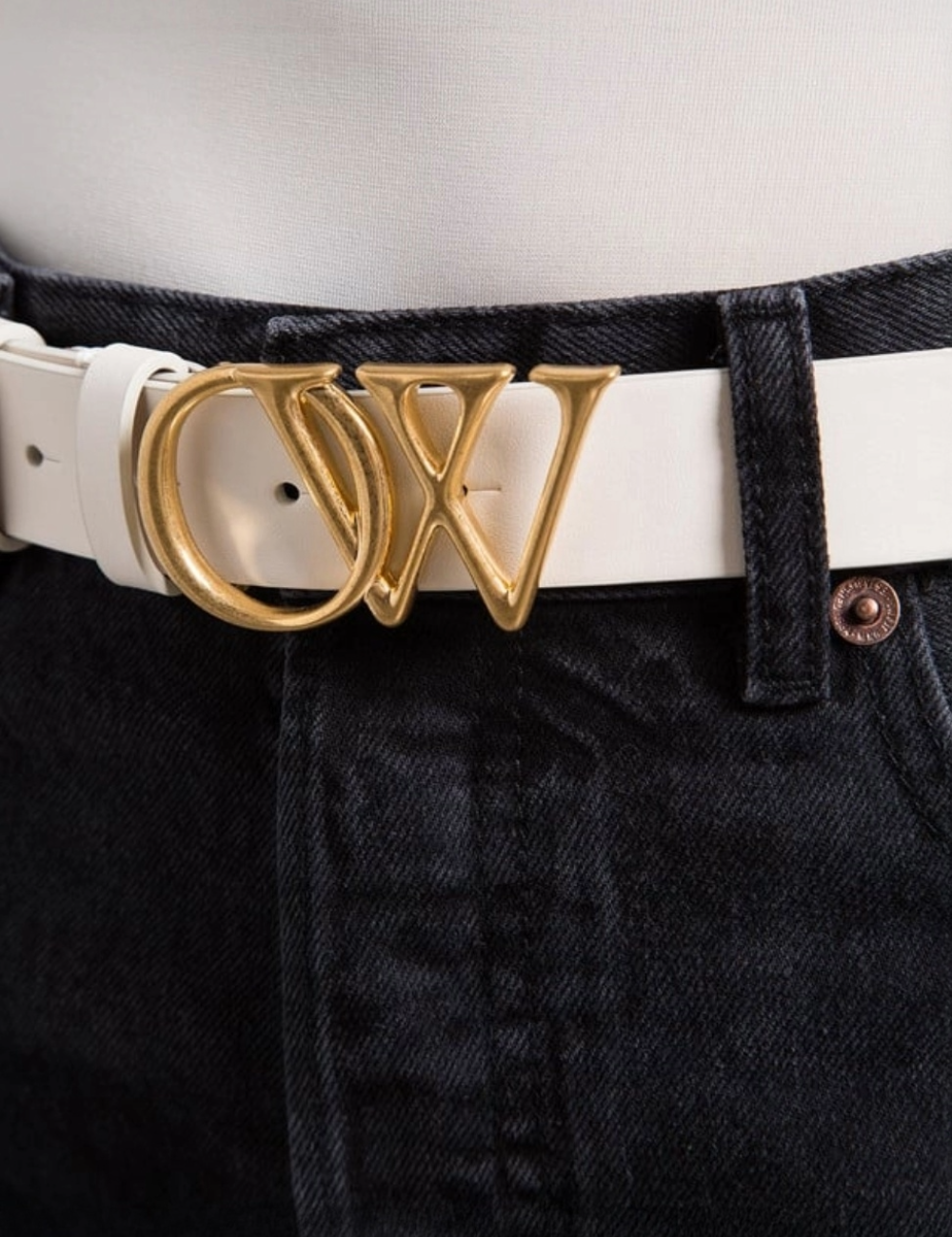OFF WHITE OW INITIALS BELT 30