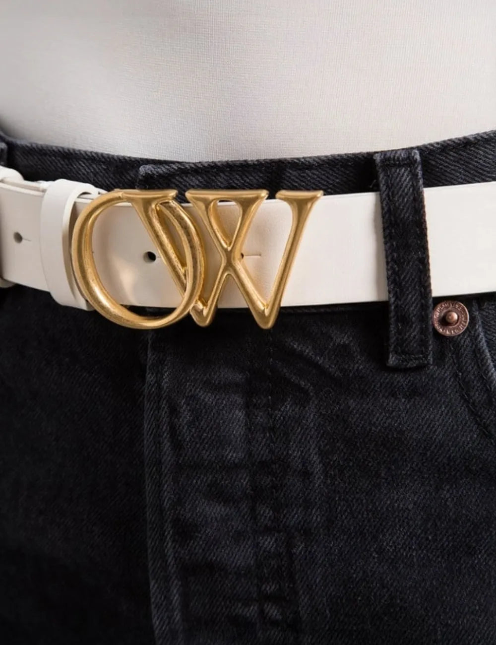 OFF WHITE OW INITIALS BELT 30