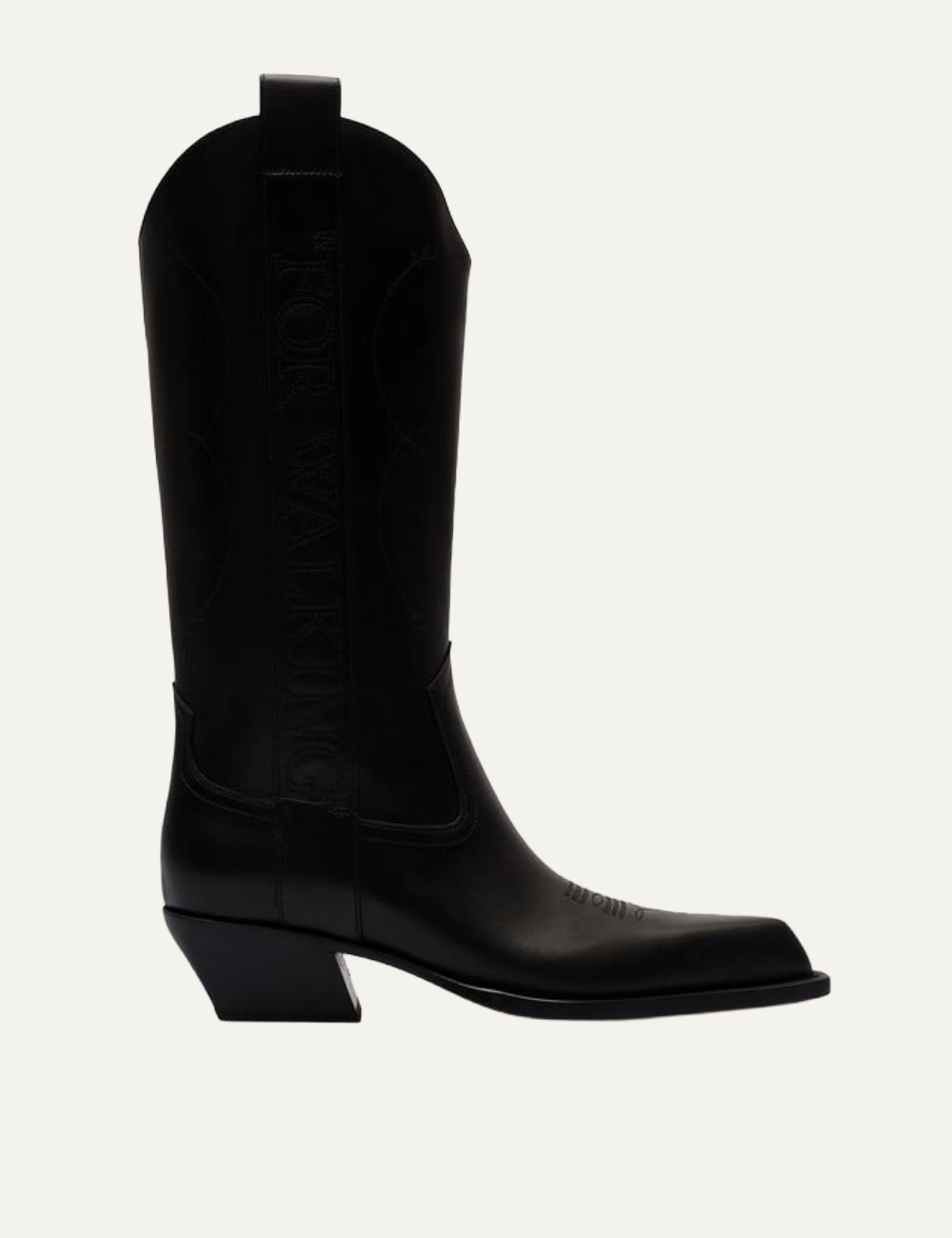 OFF WHITE "FOR WALKING" TEXAN BOOT