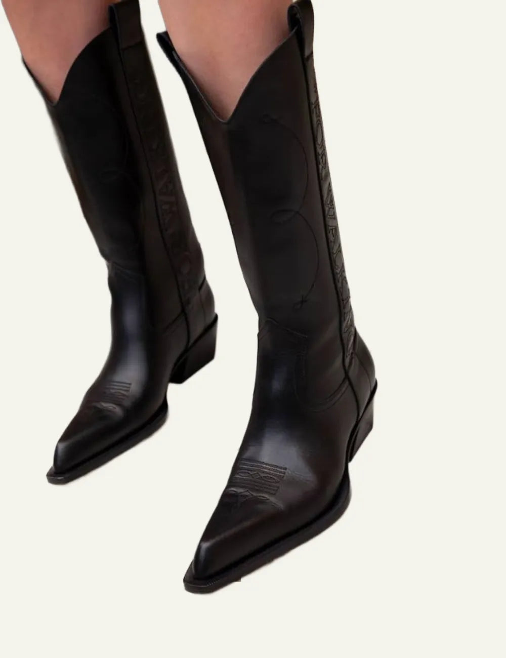 OFF WHITE "FOR WALKING" TEXAN BOOT