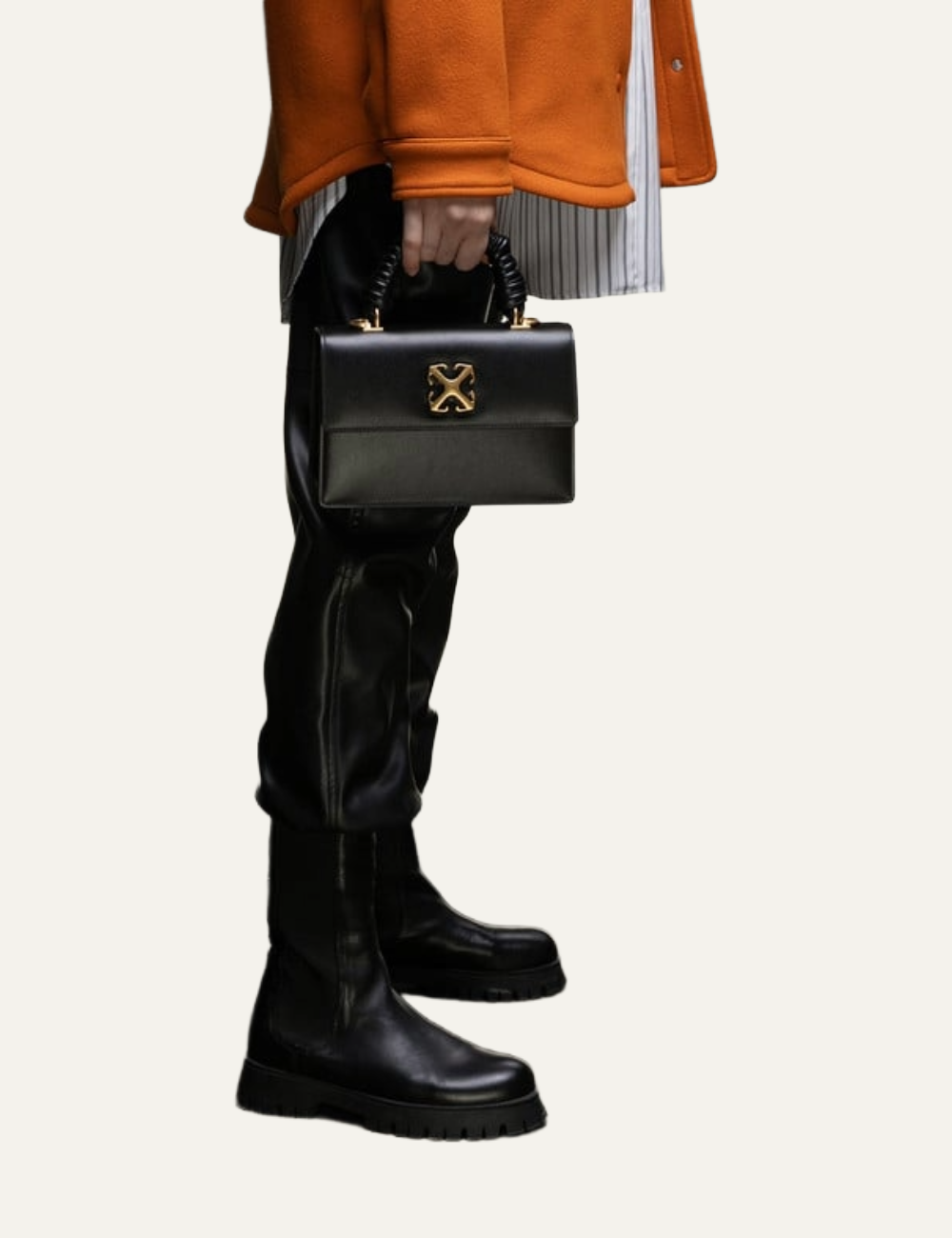 OFF WHITE JITNEY 1.4 TOP HANDLE WOVEN