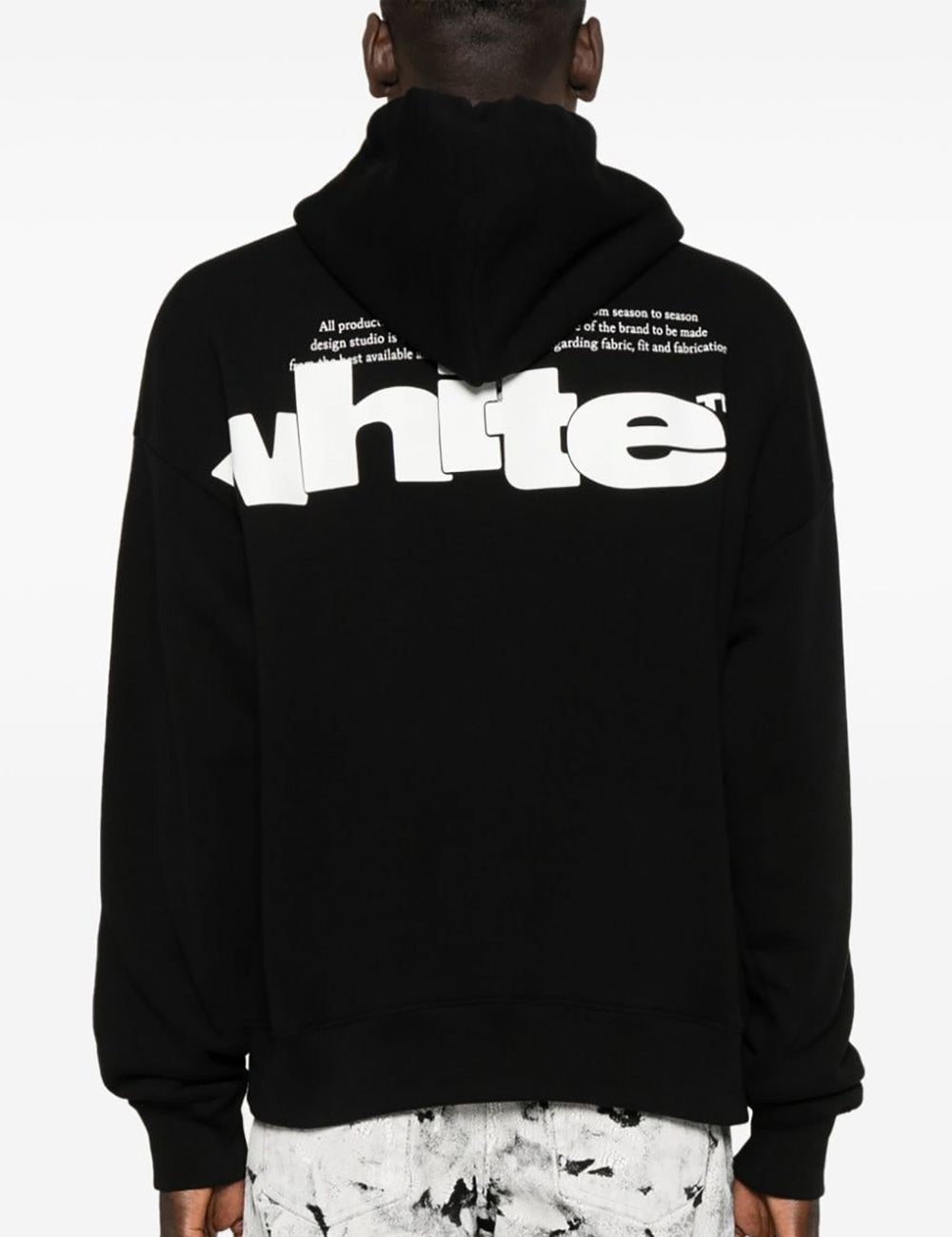 OFF WHITE SHARED LOGO SKATE HOODIE OFF WHITE