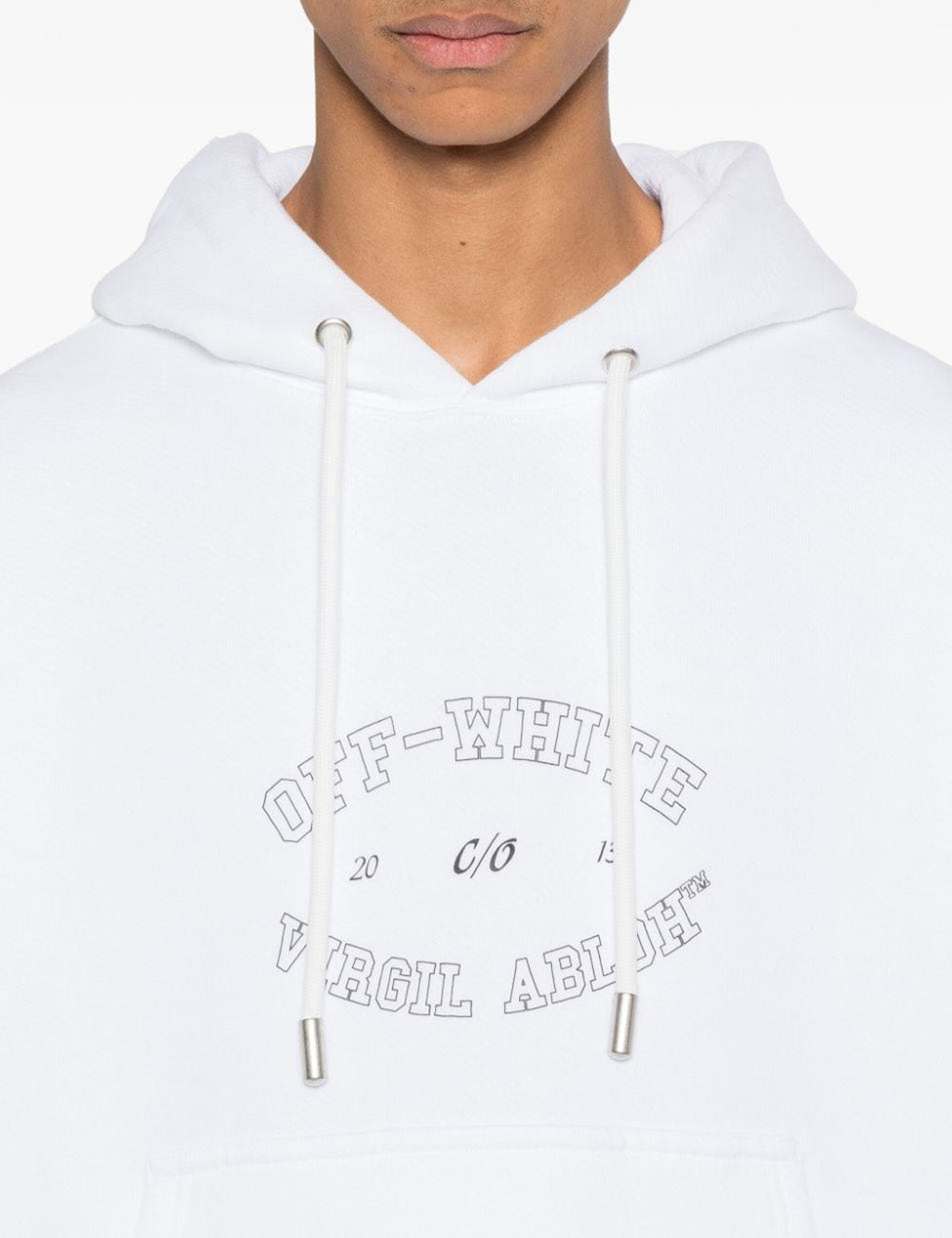 OFF WHITE COLLEGE SKATE HOODIE OFF WHITE