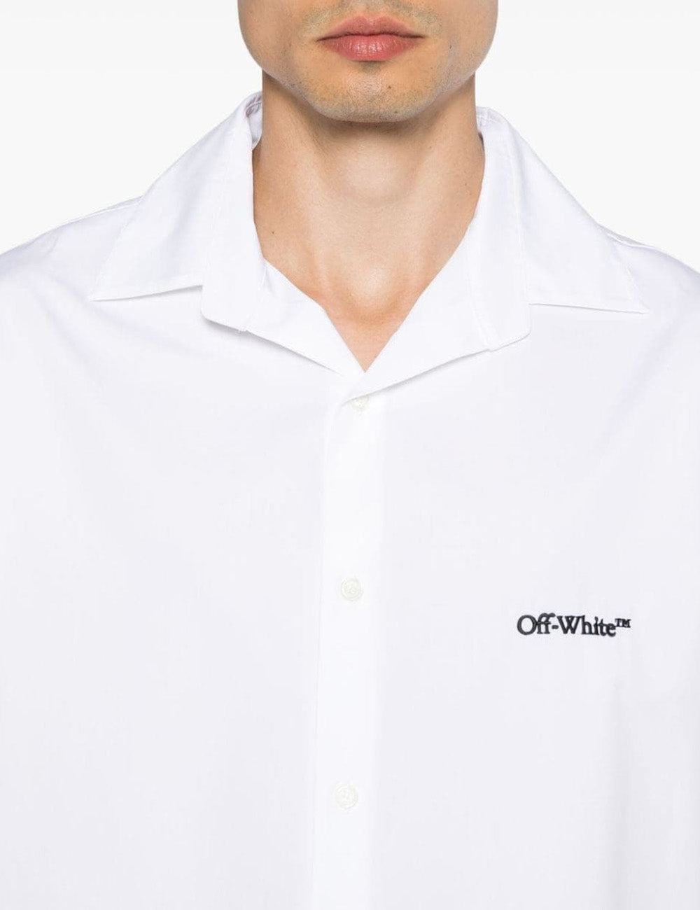 OFF WHITE GOTHIC ARR POPL BOWLING SHIRT OFF WHITE