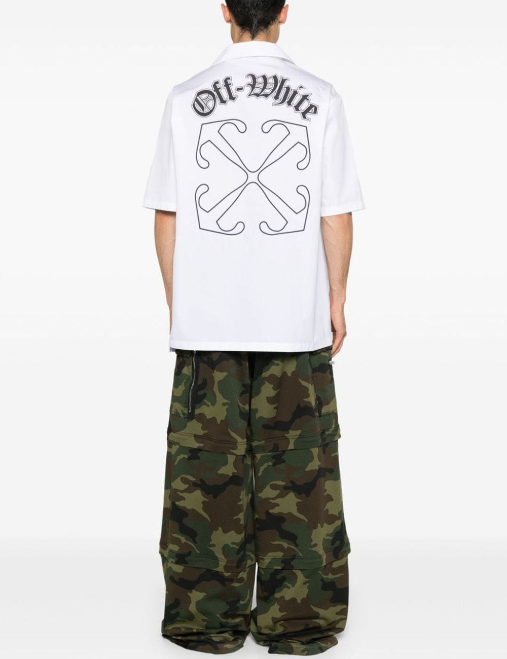 OFF WHITE GOTHIC ARR POPL BOWLING SHIRT OFF WHITE