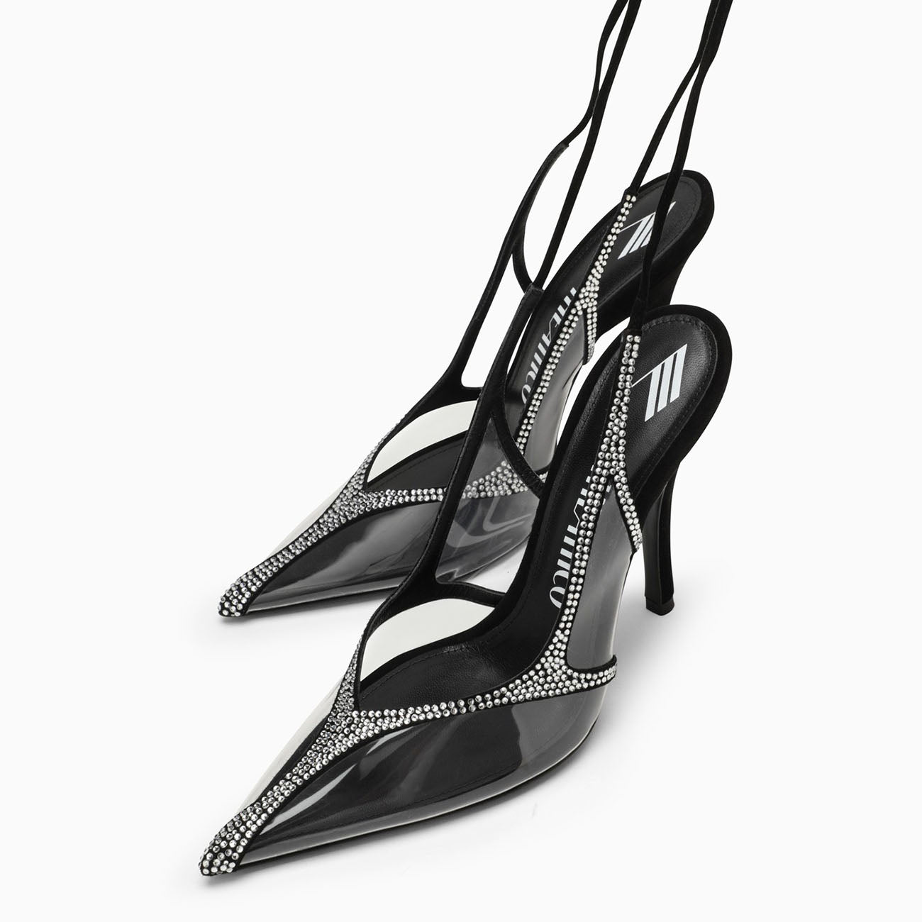 THE ATTICO VENUS CHROME SLINGBACK THE ATTICO