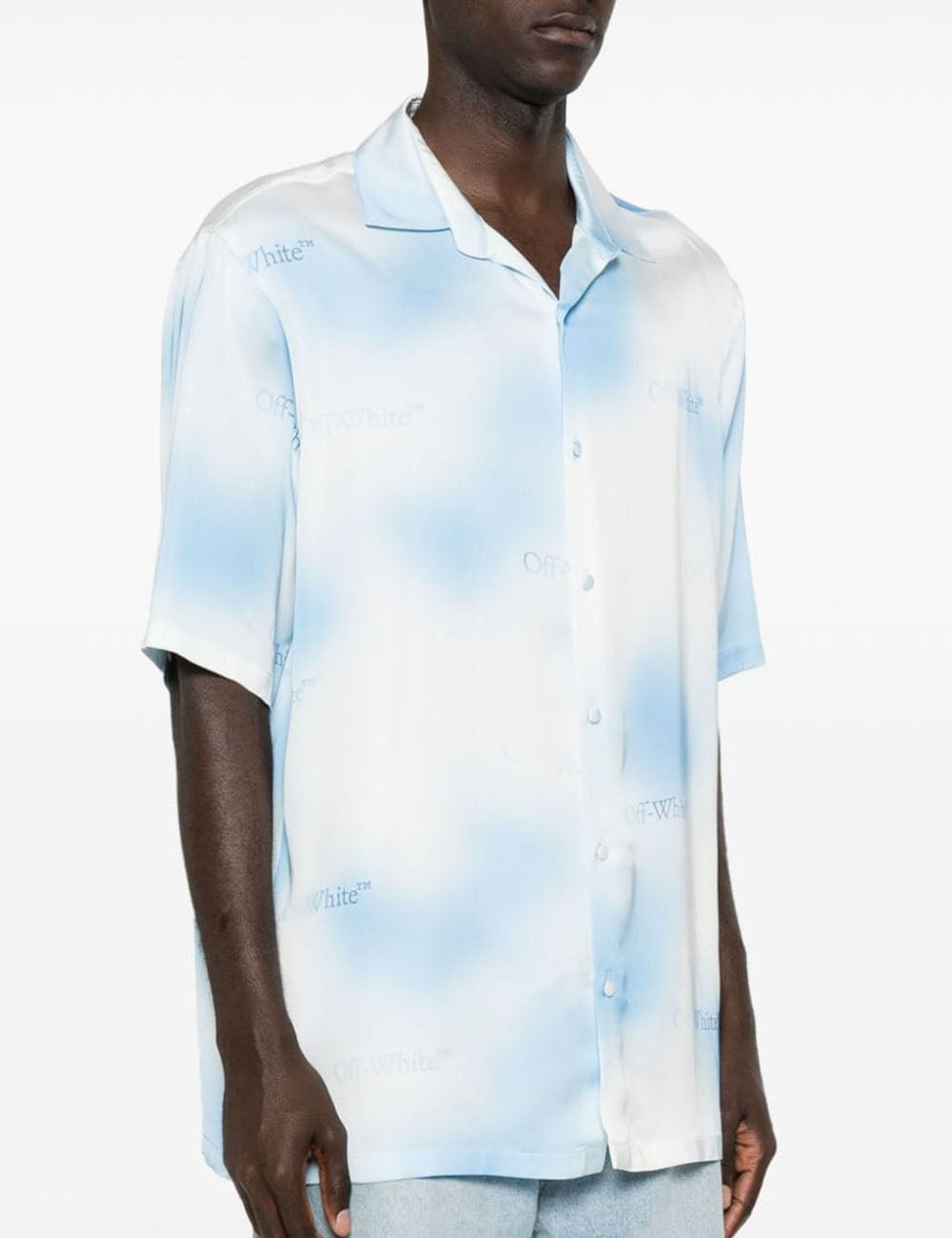 OFF WHITE SS GRADIENT BOWLING SHIRT
