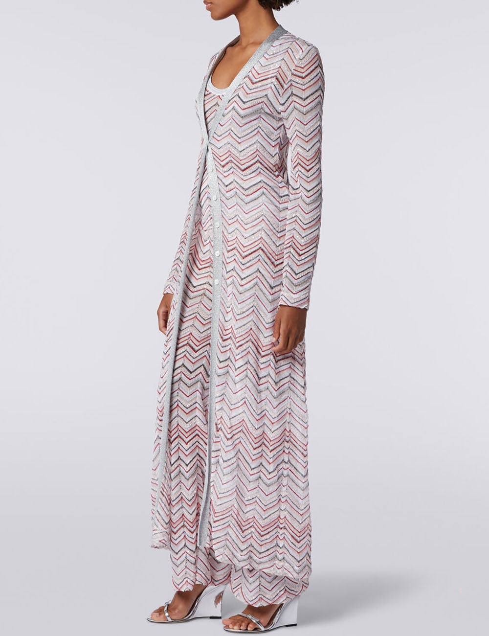 MISSONI CARDIGAN-MULTIC ZIG ZAG LUREX MISSONI