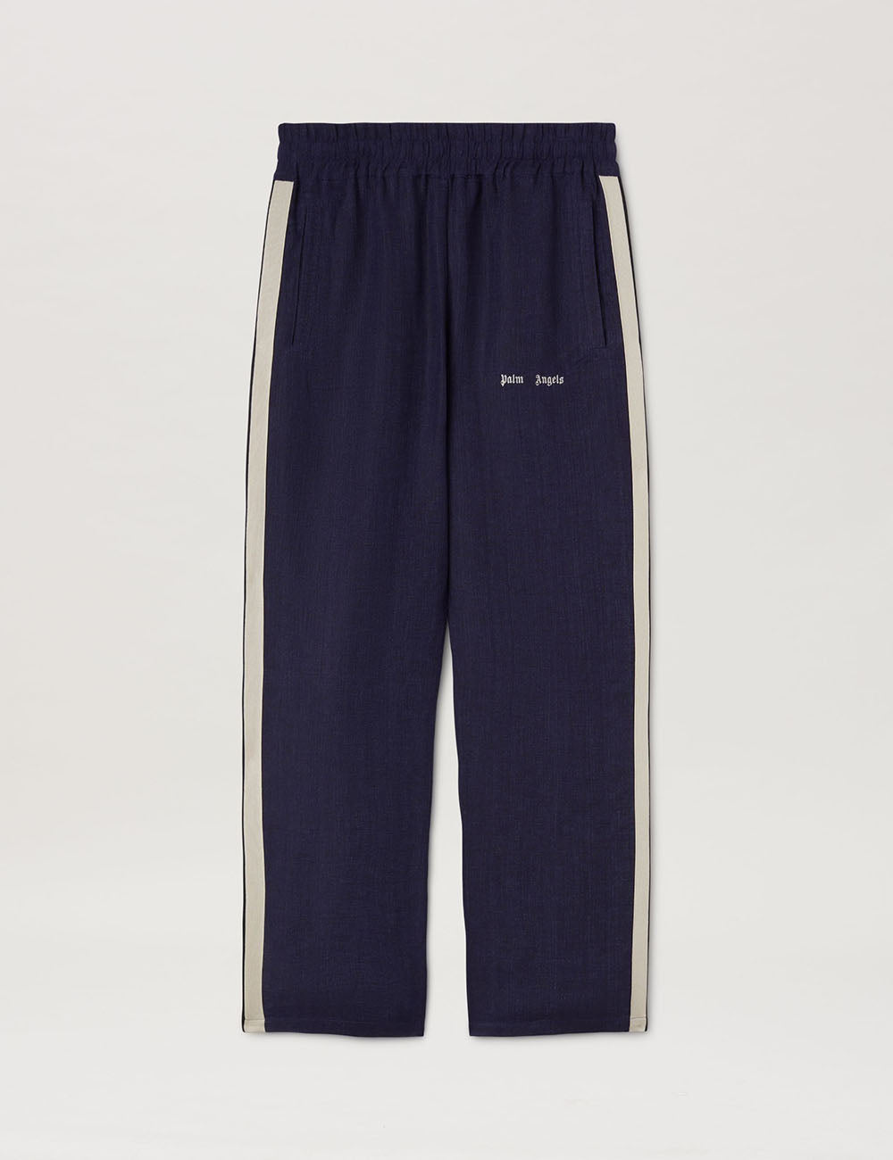 PALM ANGELS CLASSIC LOGO LINEN TRACK PANT PALM ANGELS