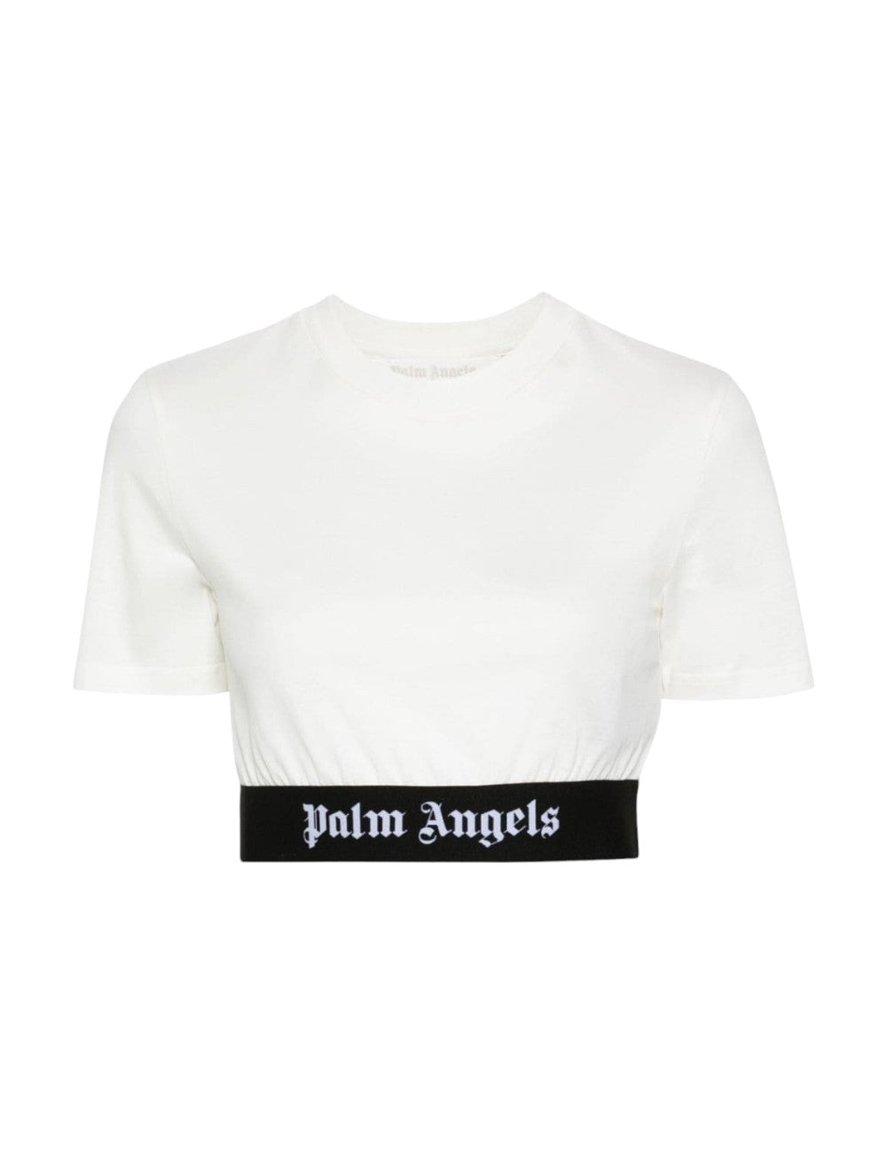 PALM ANGELS LOGO TAPE CROP TEE PALM ANGELS