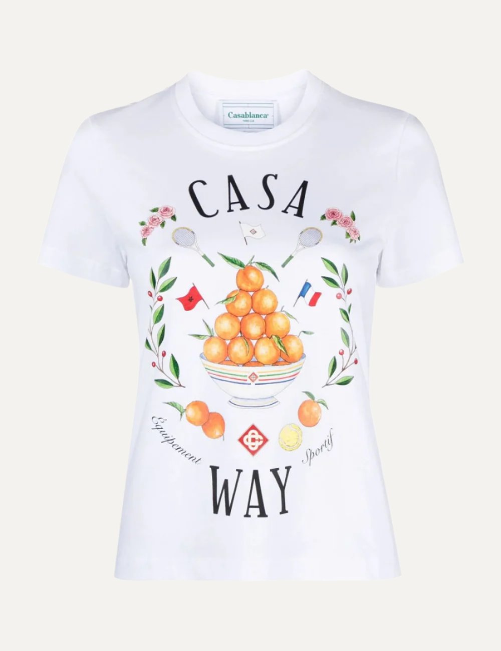 CASABLANCA CASA WAY PRINTED FIT T-SHIRT