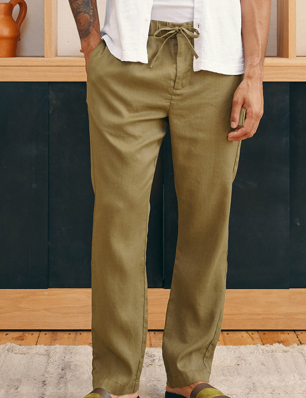 FRESCOBOL CARIOCA OSCAR TWILL LINEN CHINOS FRESCOBOL CARIOCA