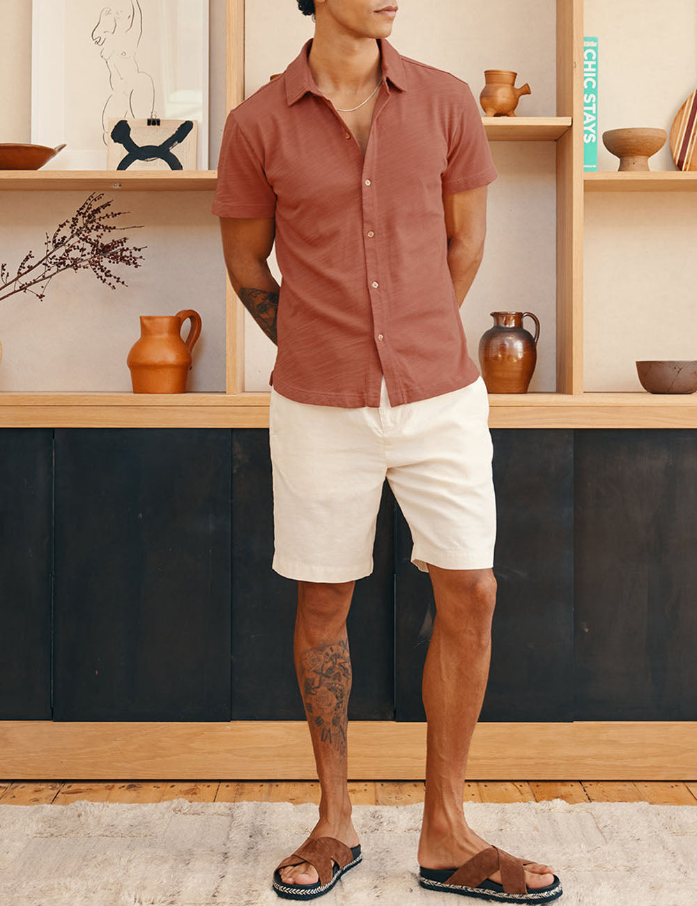 FRESCOBOL CARIOCA FELIPE TWILL LINEN SHORTS FRESCOBOL CARIOCA