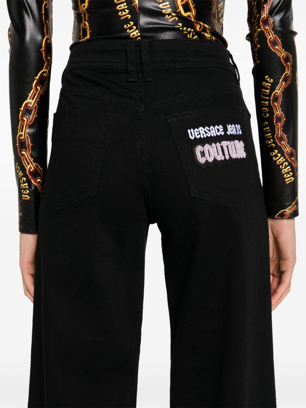 VERSACE JEANS COUTURE SLIM WIDE LEG STELLA ΠΑΝΤΕΛΟΝΙ VERSACE JEANS COUTURE