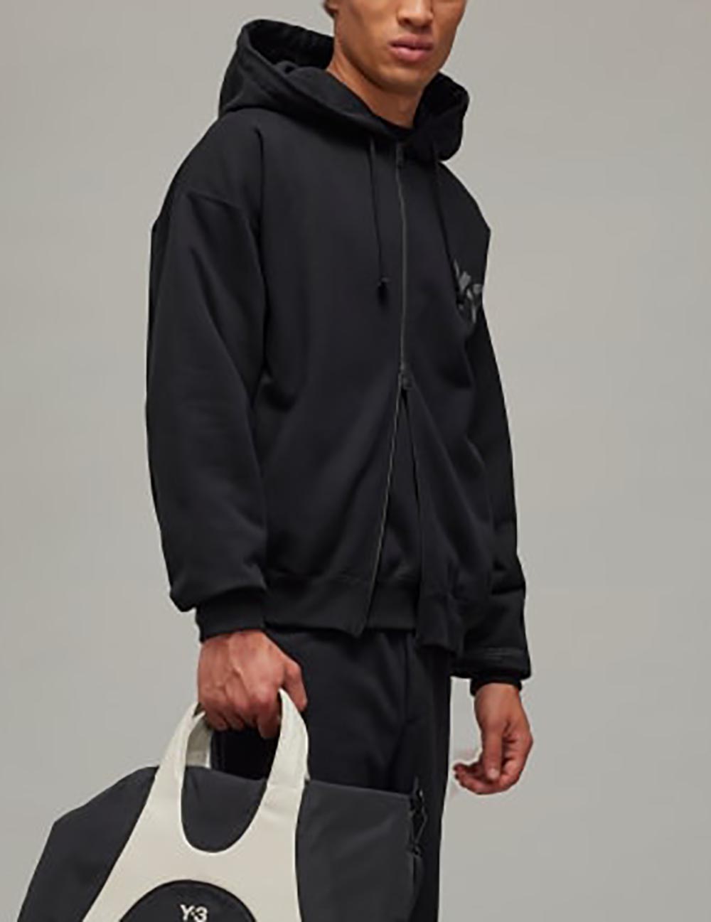 Y-3 LOGO ZIP HOODIE Y-3