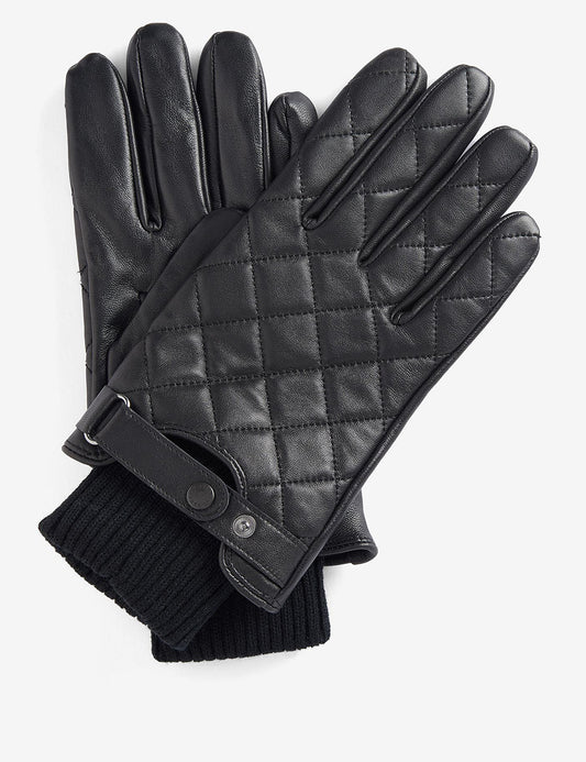 BARBOUR QUILTED LEATHER GLOVES BARBOUR