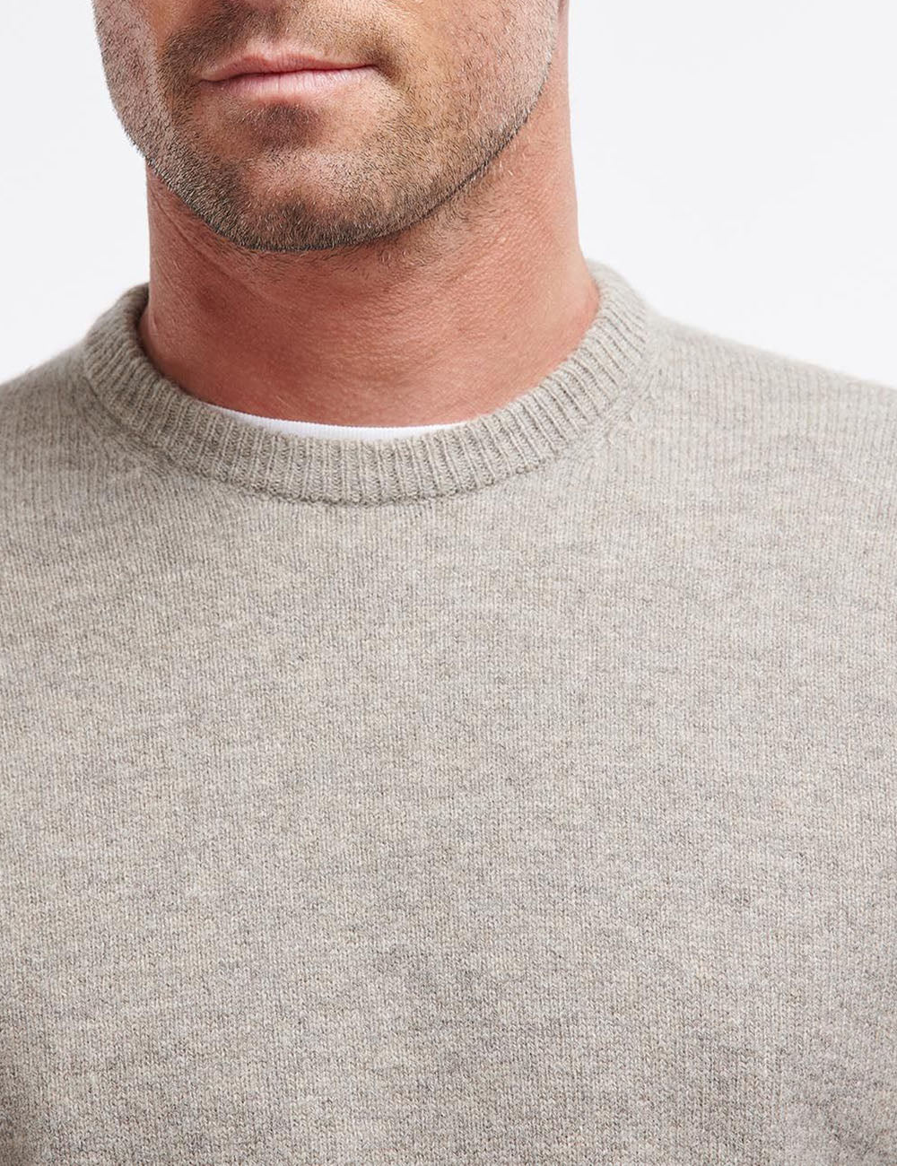 BARBOUR CREW NECK SWEATER