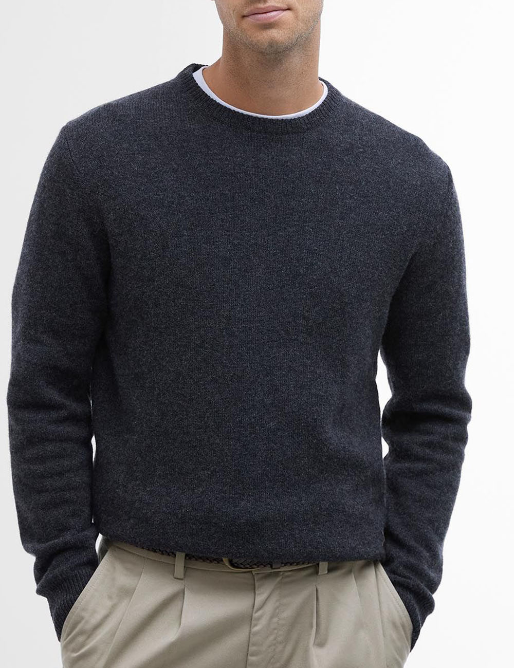 BARBOUR CREW NECK SWEATER