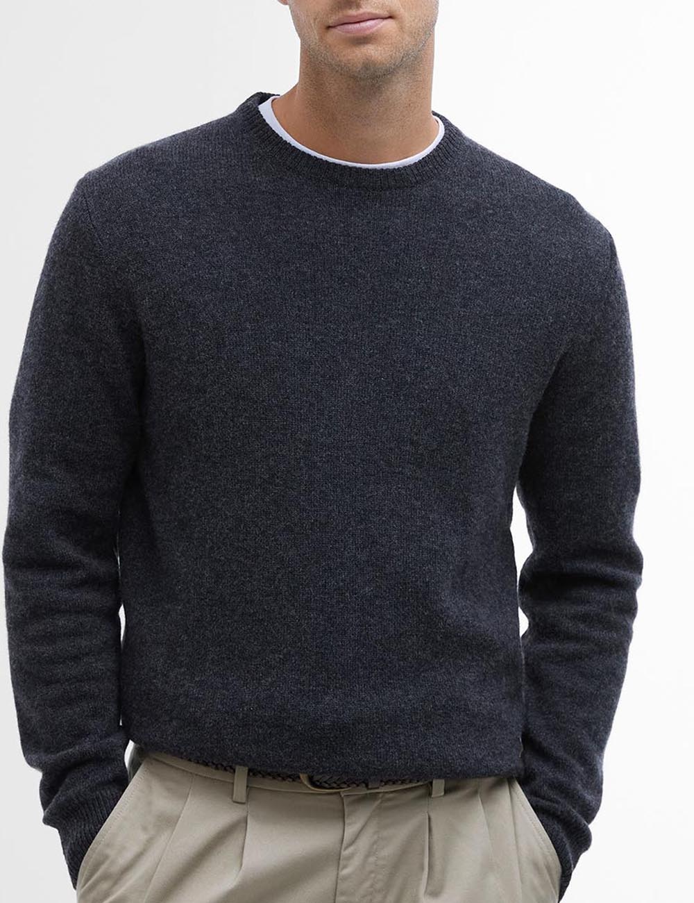 BARBOUR CREW NECK SWEATER