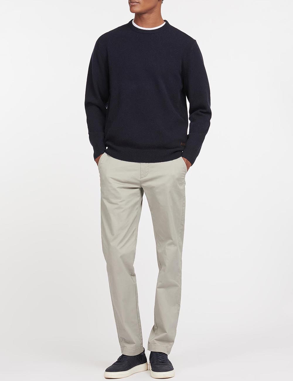 BARBOUR CREW NECK SWEATER