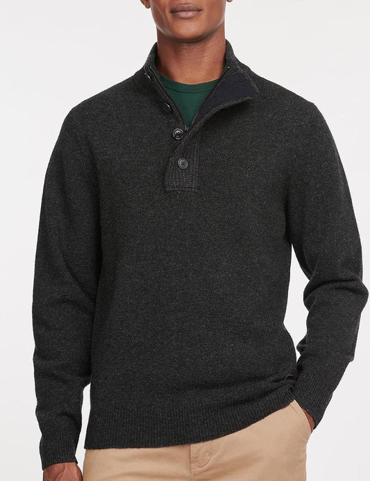 BARBOUR HALF ZIP KNITTED JUMPER