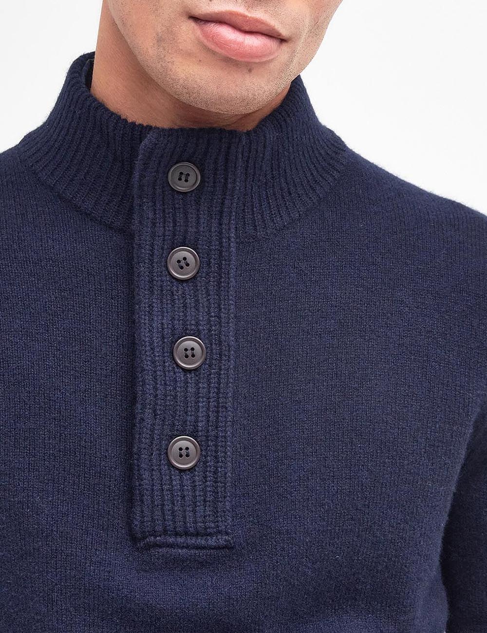 BARBOUR HALF ZIP KNITTED JUMPER