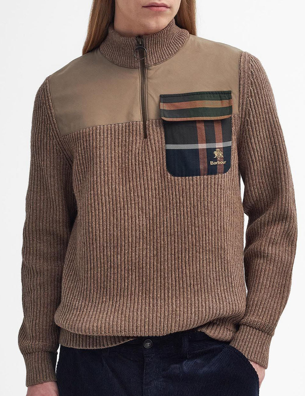 BARBOUR BARACUTA MILLER ZIP SWEATER