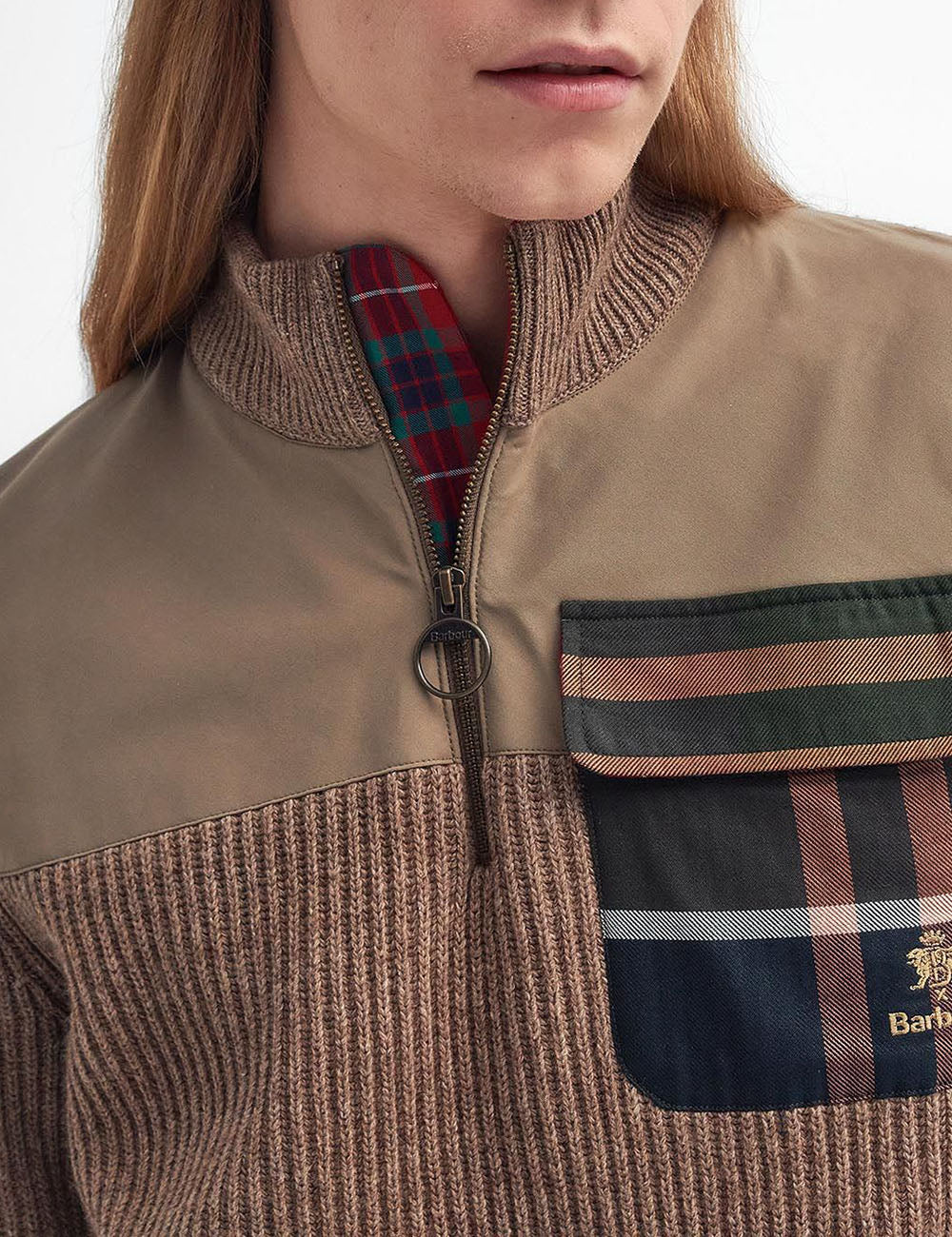 BARBOUR BARACUTA MILLER ZIP SWEATER