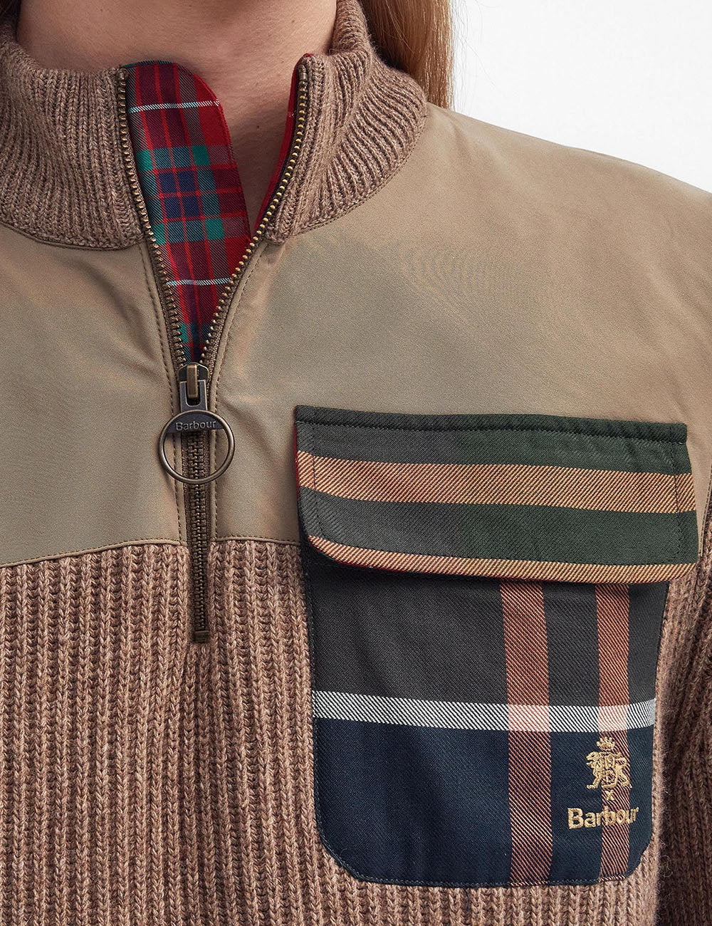 BARBOUR BARACUTA MILLER ZIP SWEATER