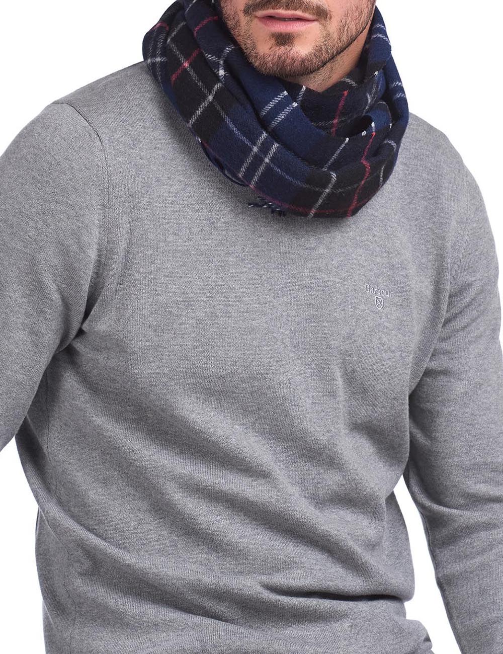 BARBOUR TARTAN LAMBSWOOL SCARF