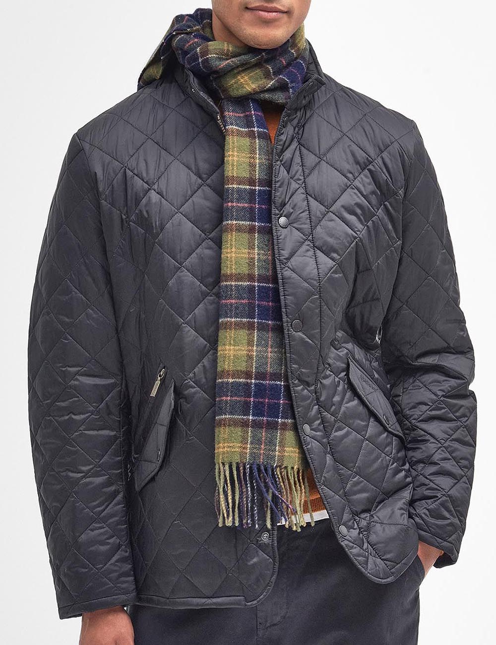 BARBOUR TARTAN LAMBSWOOL SCARF