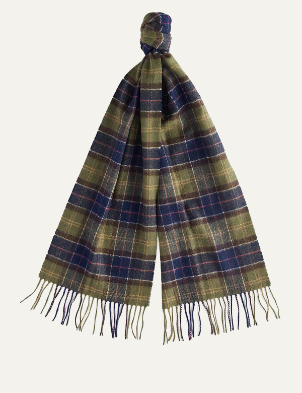 BARBOUR TARTAN LAMBSWOOL SCARF