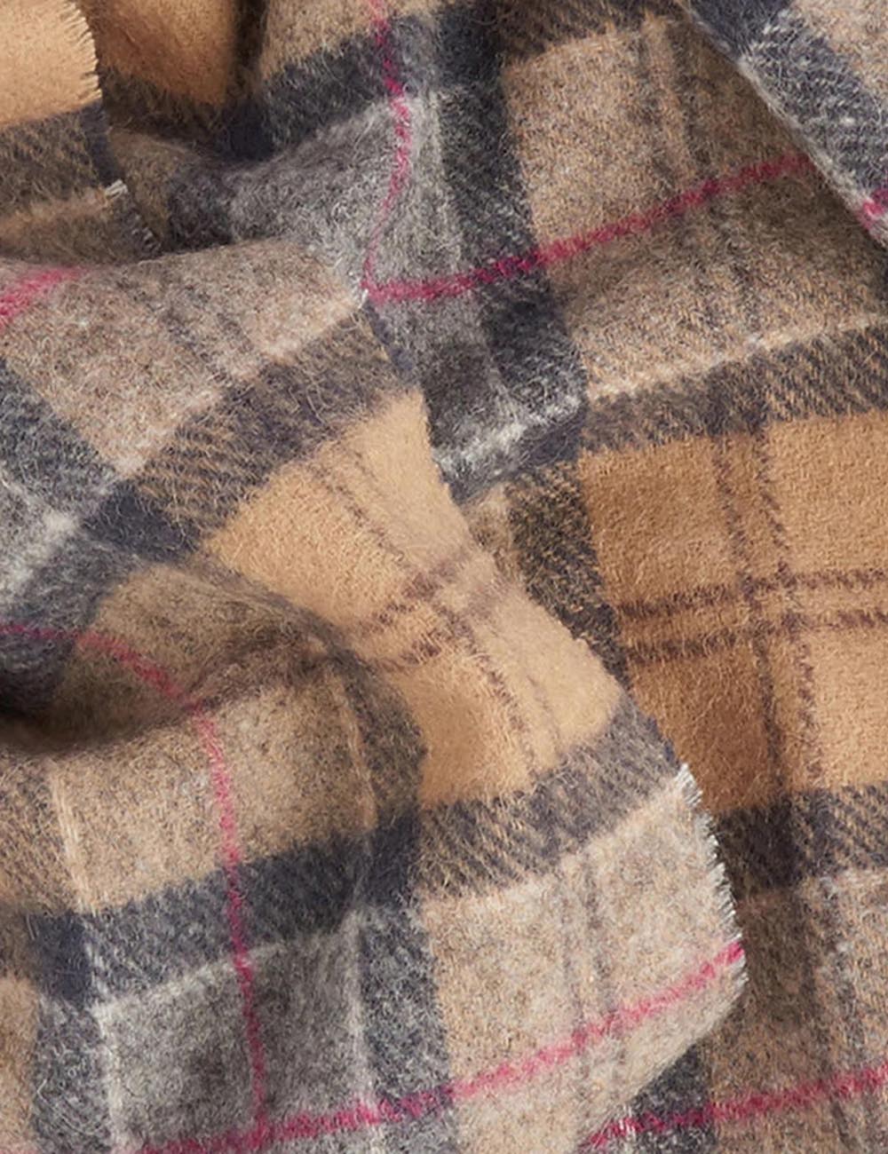 BARBOUR TARTAN LAMBSWOOL SCARF