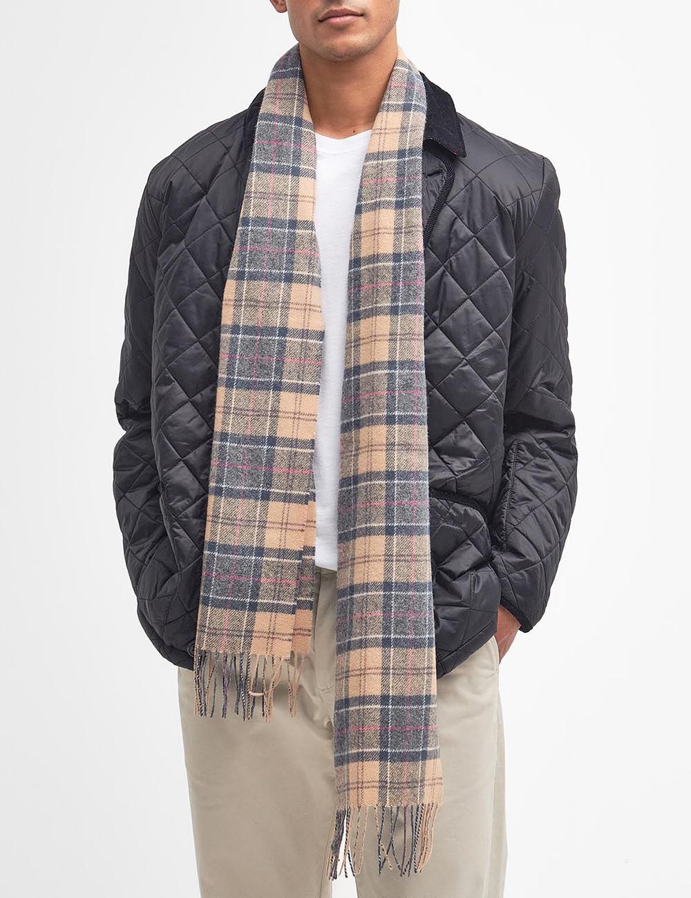 BARBOUR TARTAN LAMBSWOOL SCARF